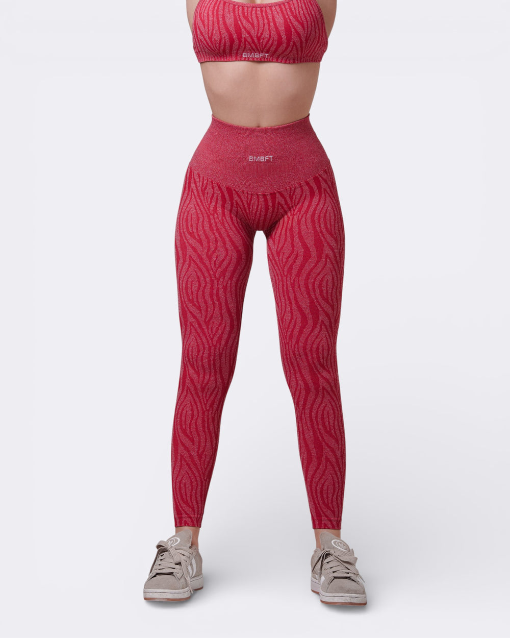 Oasis Leggings Push Zebra - Rosso Aurora - Bombafit