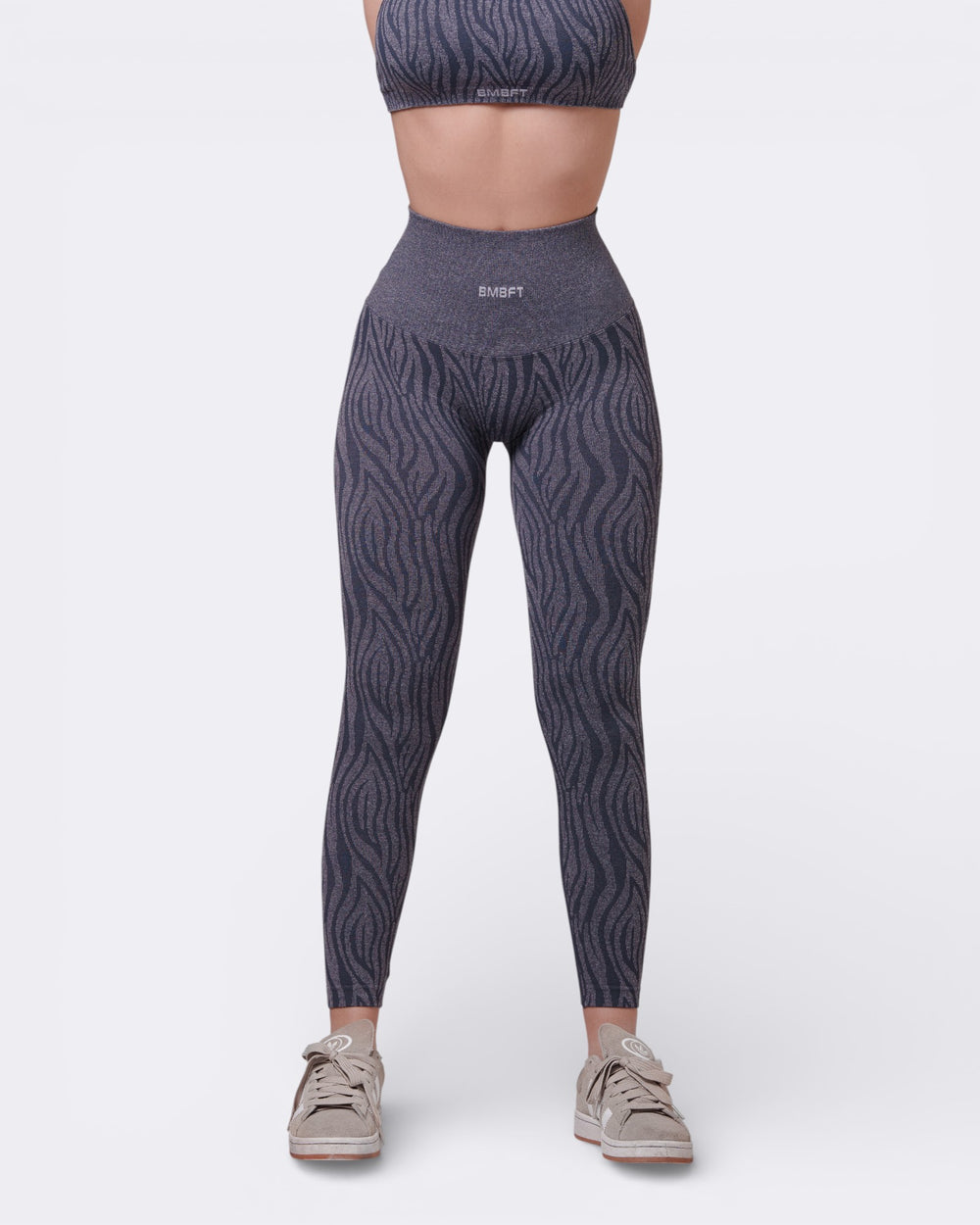 Oasis Leggings Push Zebra - Acciaio - Bombafit