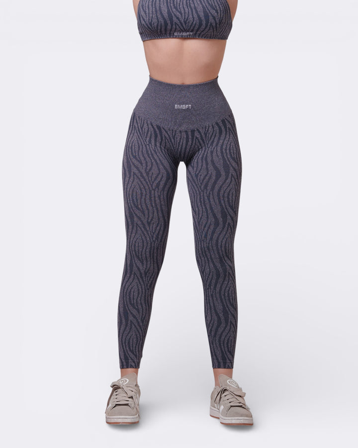 Oasis Leggings Push Zebra - Acciaio