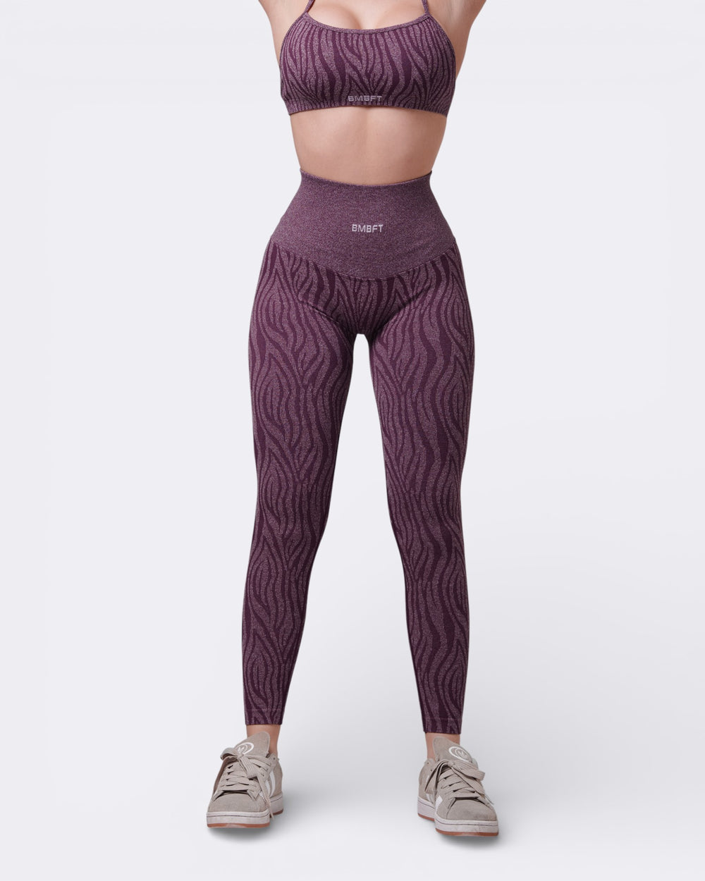 Oasis Leggings Push Zebra - Viola Plum - Bombafit