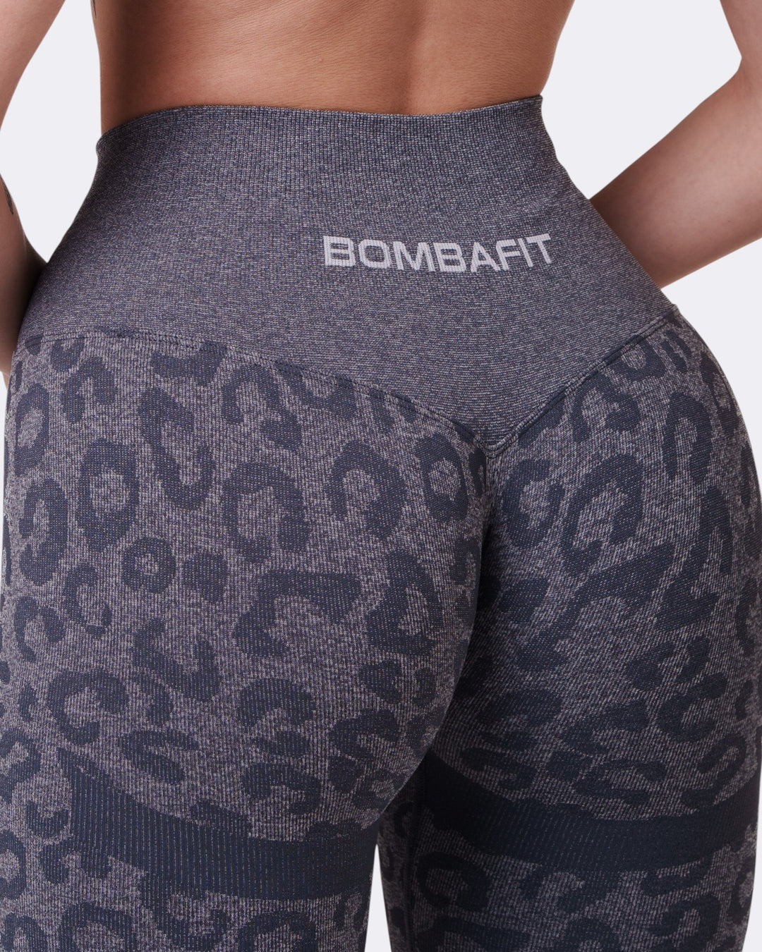 Oasis Leggings Push Up Leopard - Acciaio