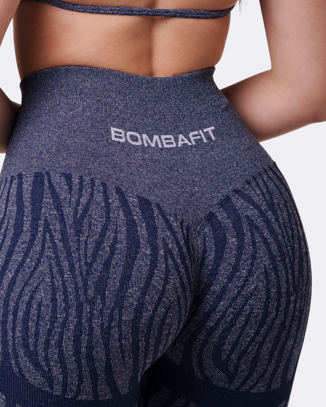 Oasis Leggings Push Zebra - Blu Notte