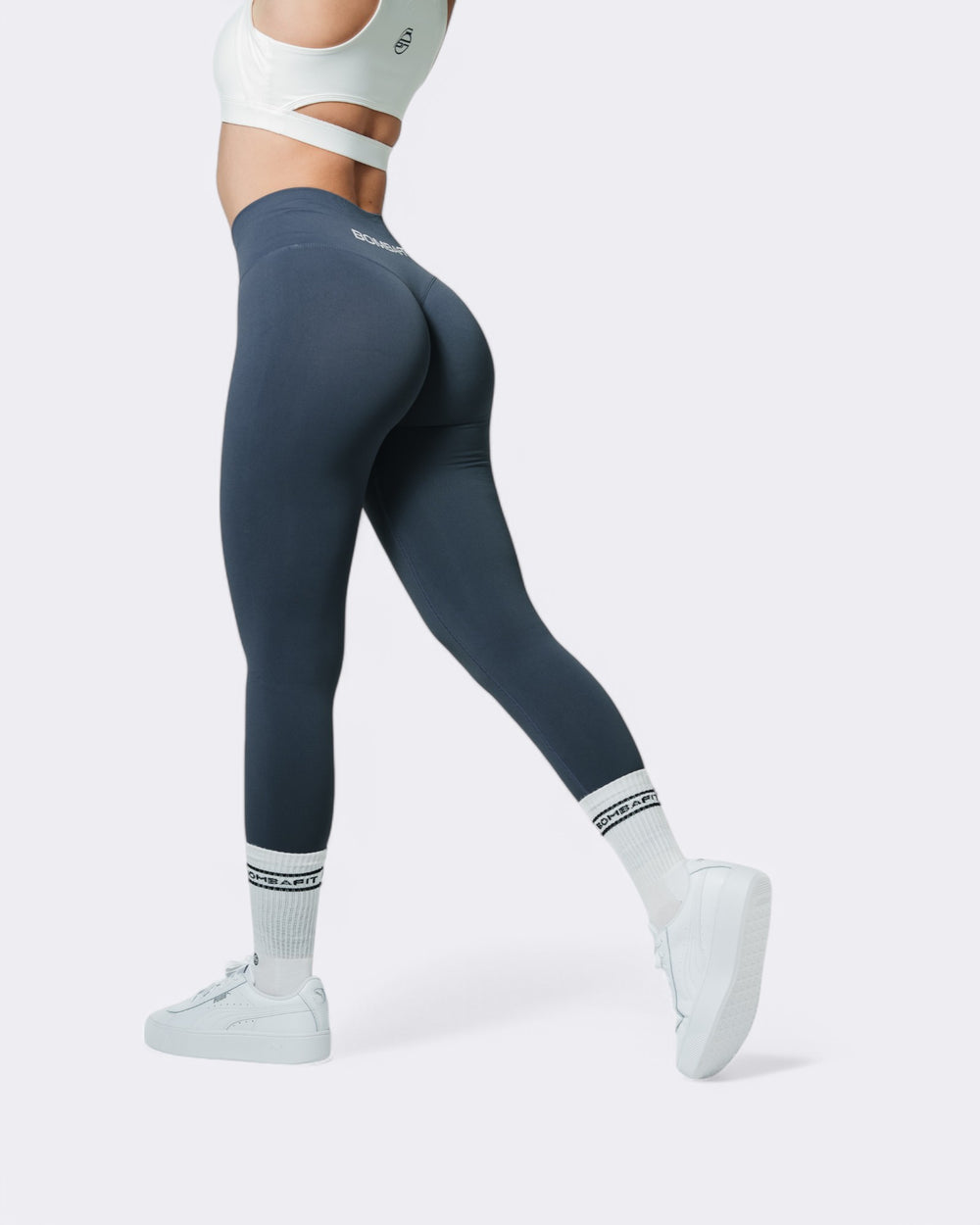Oasis Leggings Push Up - Acciaio - Bombafit