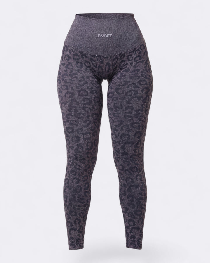 Oasis Leggings Push Up Leopard - Acciaio