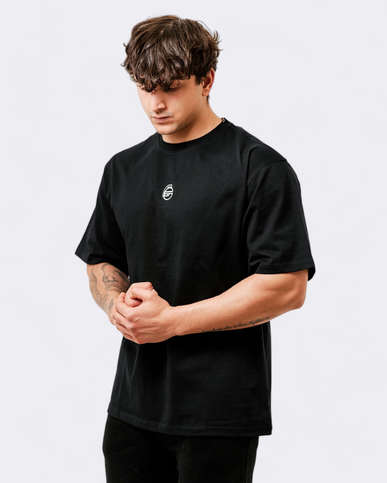 T shirt Oversize Echo Nero Bombafit