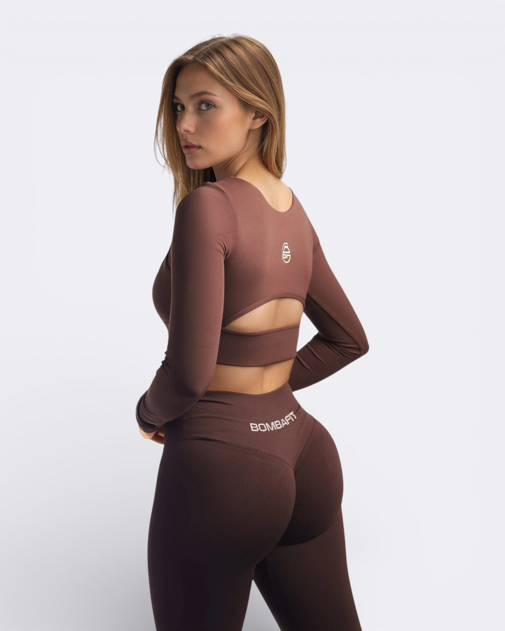 Top Power Long Sleeve - Marrone - Bombafit