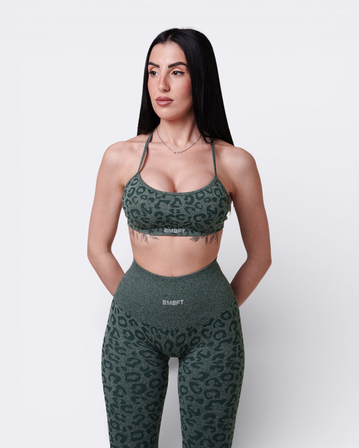 Top Unity Leopard - Verde Scuro