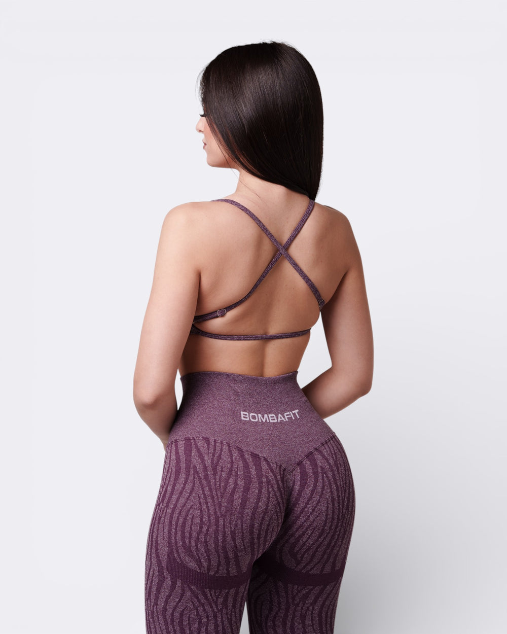Top Unity Zebra - Viola Plum - Bombafit