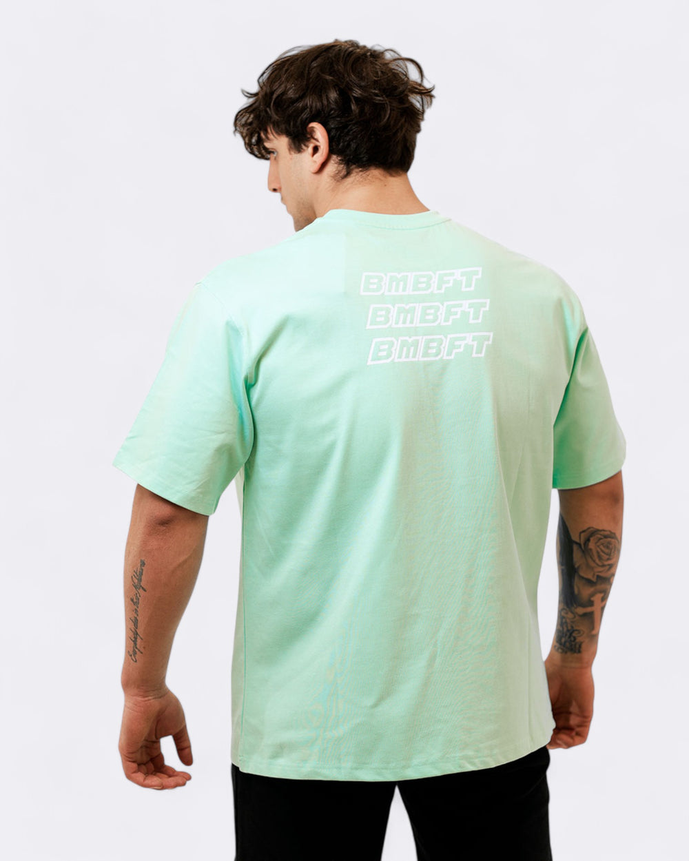 T-shirt Oversize Echo - Verde Acqua - Bombafit