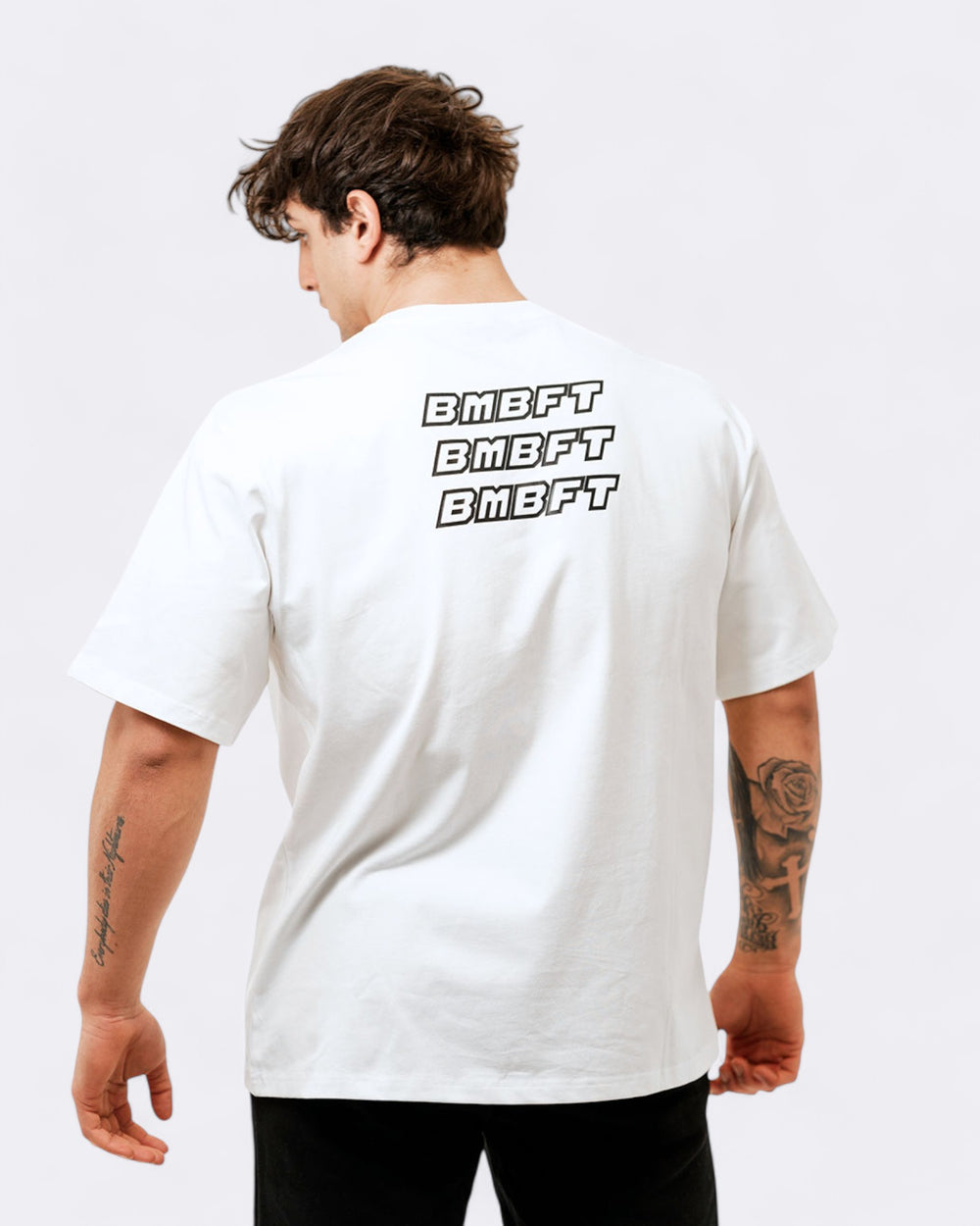 T-shirt Oversize Echo - Bianco - Bombafit