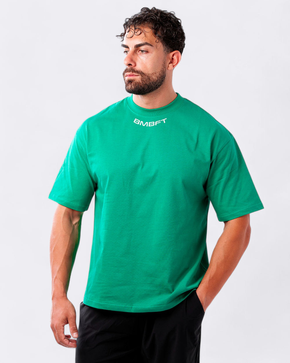 T-shirt Oversize Gymbro - Green Leaf - Bombafit