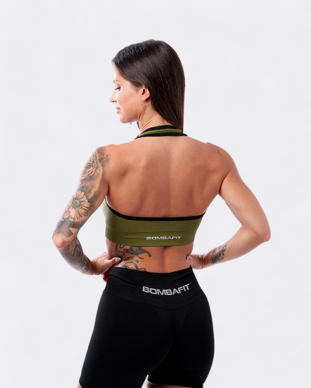 Top Circle Bicolor - Verde Militare/Nero - Bombafit