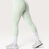 Leggings Bombafit Arya Seamless a vita alta color verde soft con effetto push-up e tessuto traspirante