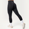 Leggings Bombafit Everyday Seamless neri a vita alta con design ergonomico e tessuto tecnico traspirante