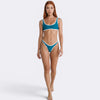 Costume Bikini Supreme Duo Bicolor - Petrolio/Bianco