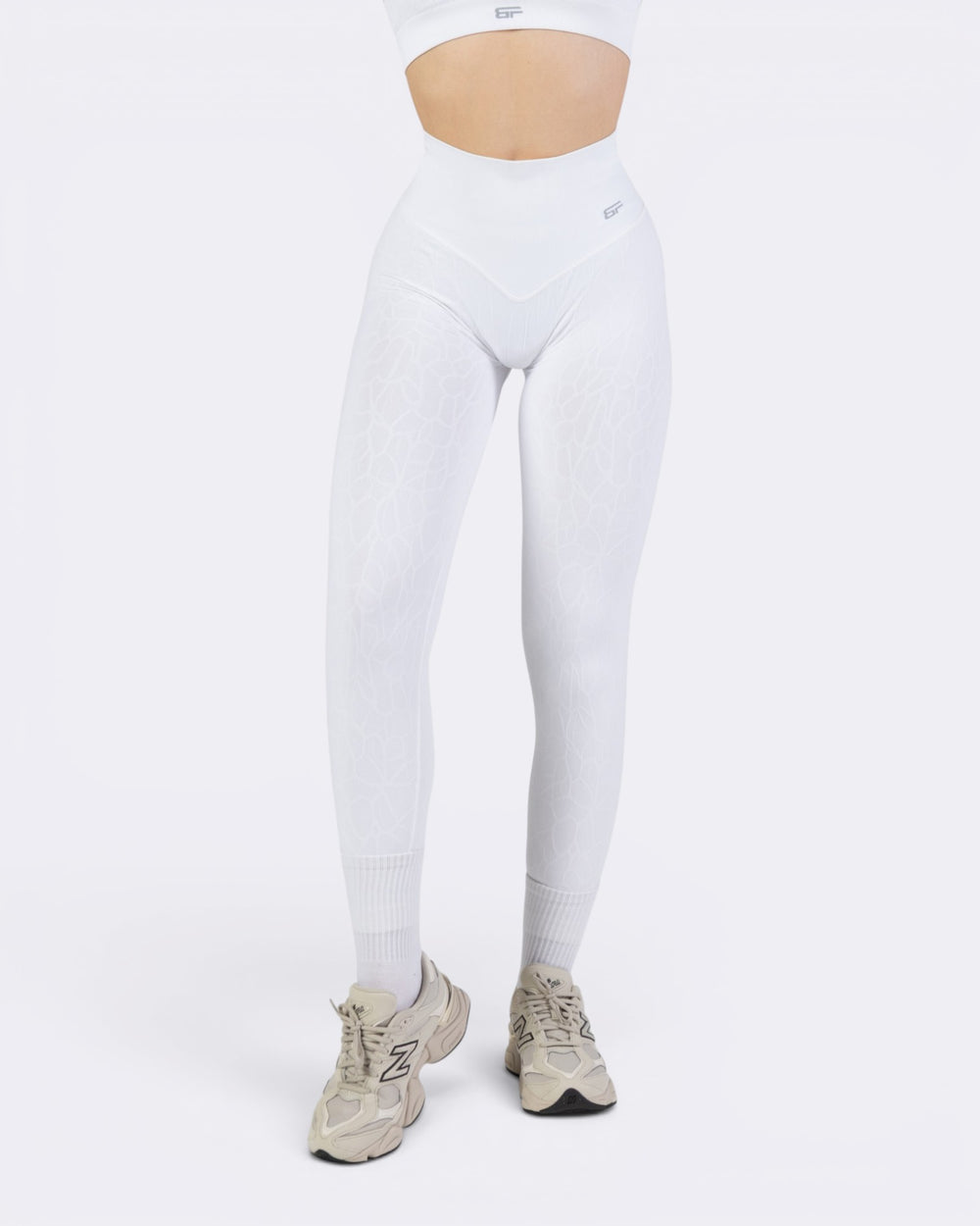 Nyx Texture Leggings - Bianco - Bombafit