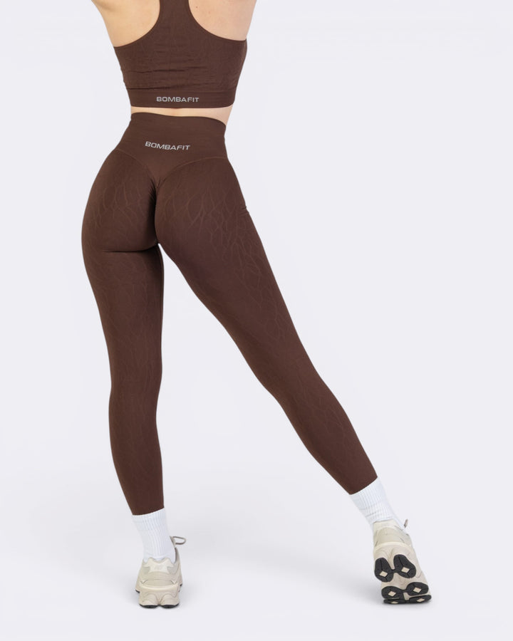 Nyx Texture Leggings - Marrone