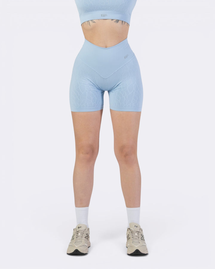 Nyx Texture Shorts Leggings - Azzurro Polvere