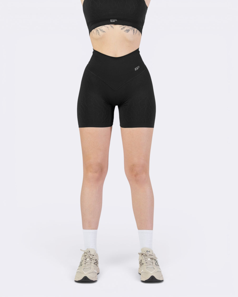 Nyx Texture Shorts Leggings - Nero - Bombafit