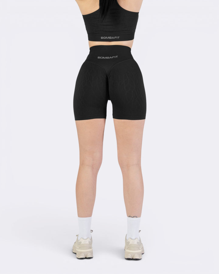 Nyx Texture Shorts Leggings - Nero