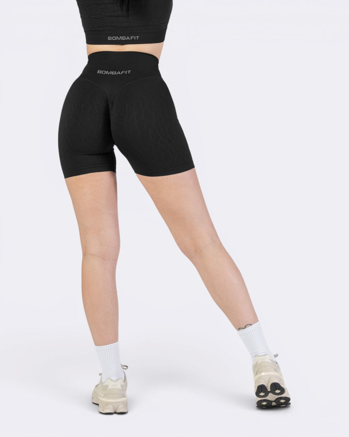 Nyx Texture Shorts Leggings - Nero