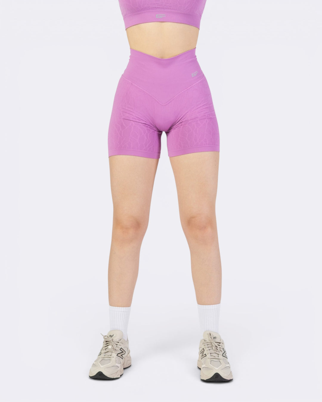 Nyx Texture Shorts Leggings - Rosa Lampone