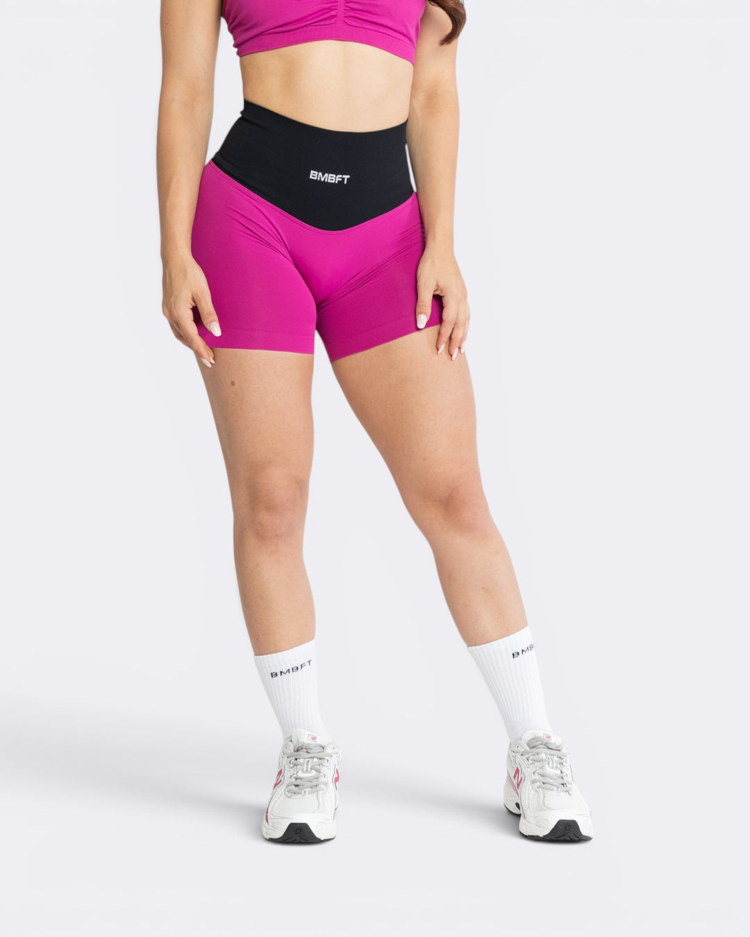 Oasis Shorts Leggings Bicolor - Festival Fucsia