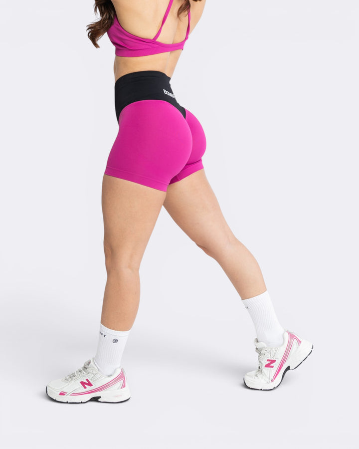 Oasis Shorts Leggings Bicolor - Festival Fucsia