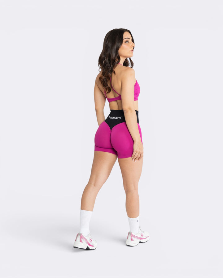 Oasis Shorts Leggings Bicolor - Festival Fucsia