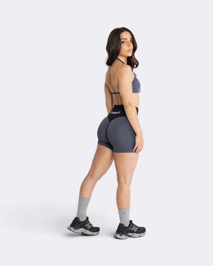 Oasis Shorts Leggings Bicolor - Acciaio