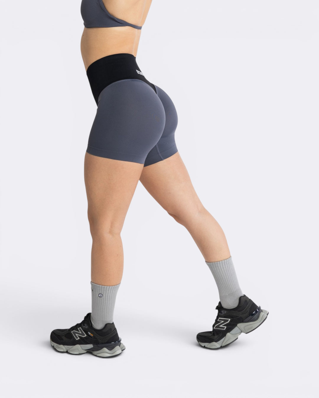 Oasis Shorts Leggings Bicolor - Acciaio
