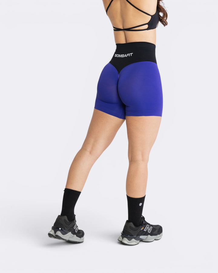 Oasis Shorts Leggings Bicolor - Indaco