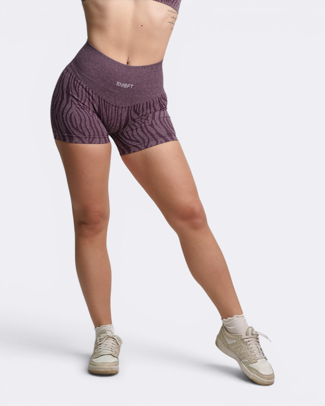 Oasis Shorts Leggings Zebra -  Viola plum