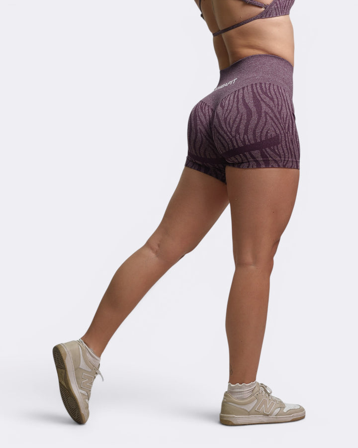 Oasis Shorts Leggings Zebra -  Viola plum