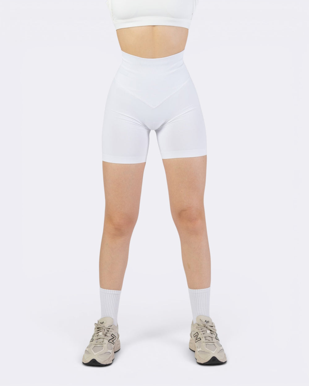 Pump It Shorts Leggings - Bianco - Bombafit