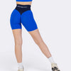 Pump It Bicolor Shorts Leggings - Blu Notte/Blu Elettrico