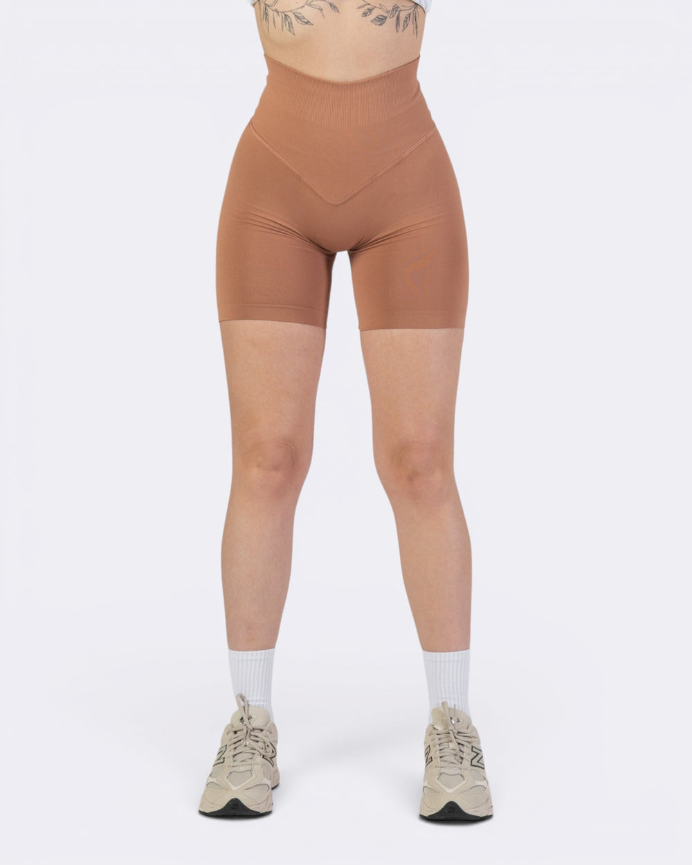 Pump It Shorts Leggings - Mocha Mousse - Bombafit