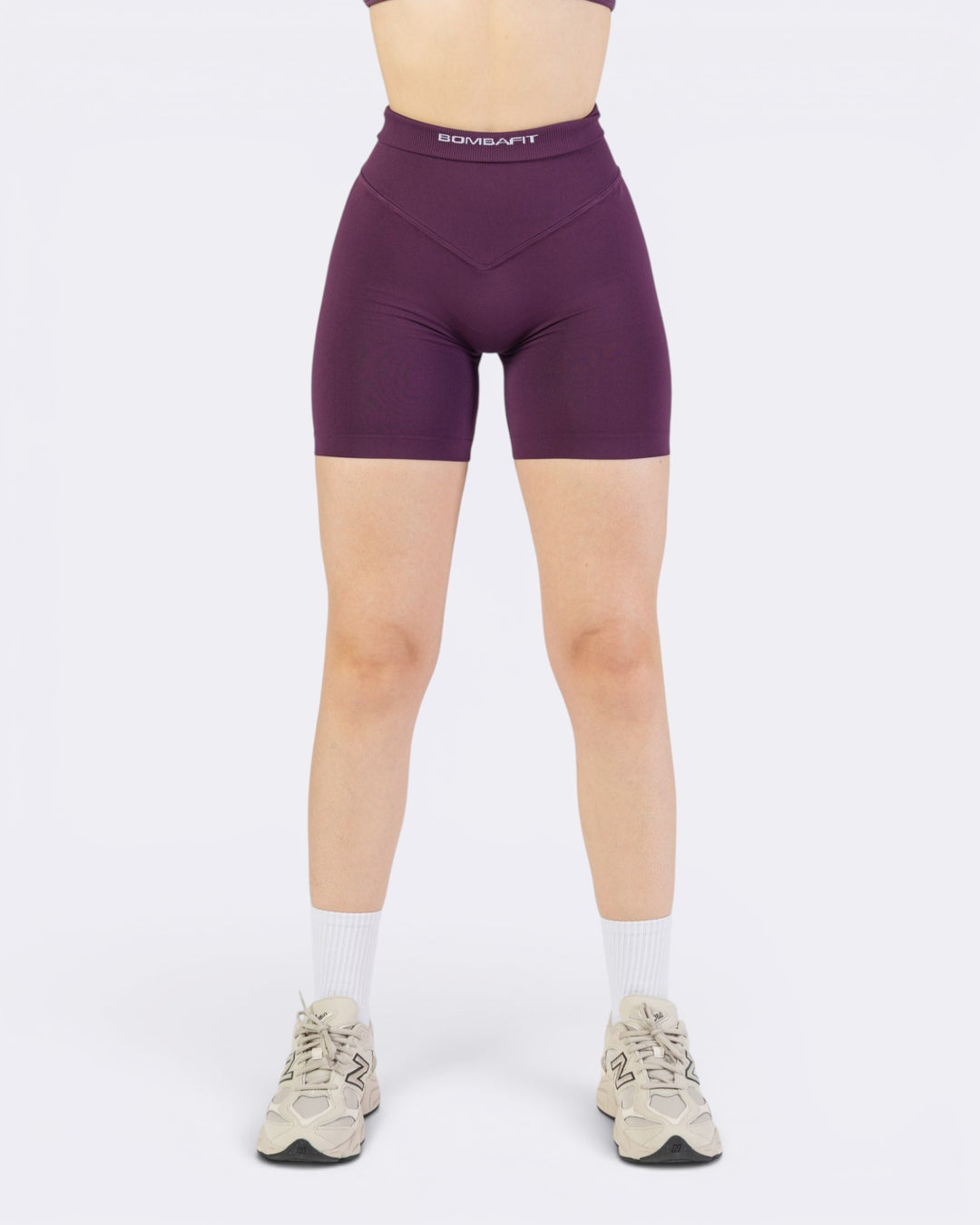 Pump It Shorts Leggings - Viola Plum