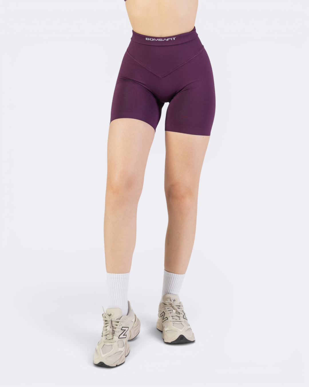 Pump It Shorts Leggings - Viola Plum