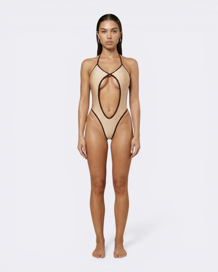 Costume Intero Samba One - Beige/Marrone