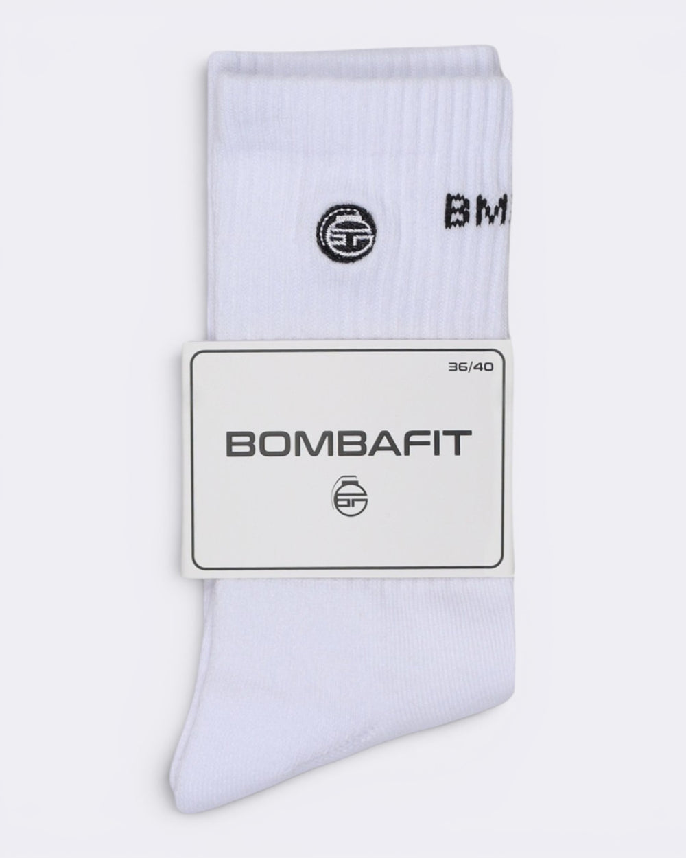 Socks Logo - Bianco - Bombafit