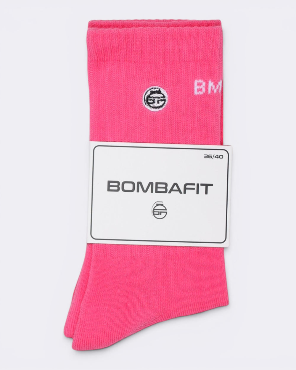 Socks Logo - Fucsia - Bombafit