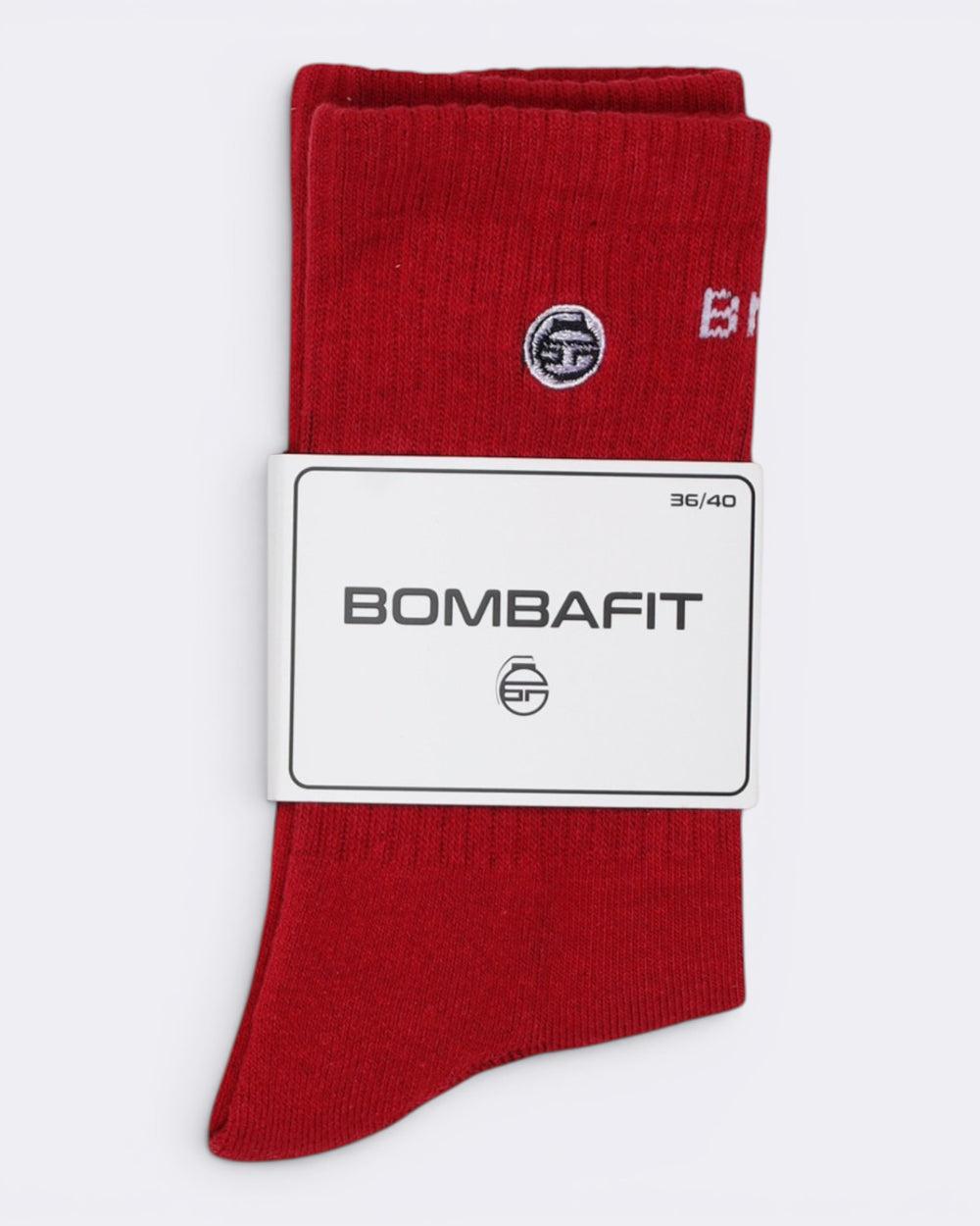 Socks Logo - Rosso - Bombafit
